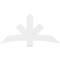 Ekena Millwork Alberta Architectural Grade PVC Gable Bracket, 60"W x 30"H x 2"D x 6"F, 12/12 Pitch GBP060X30X0206ALB00 - alternate 3